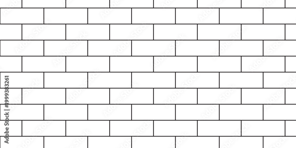 Fototapeta premium Urban abstract pavement floor and wall white structure brick wall row wallpaper texture design.