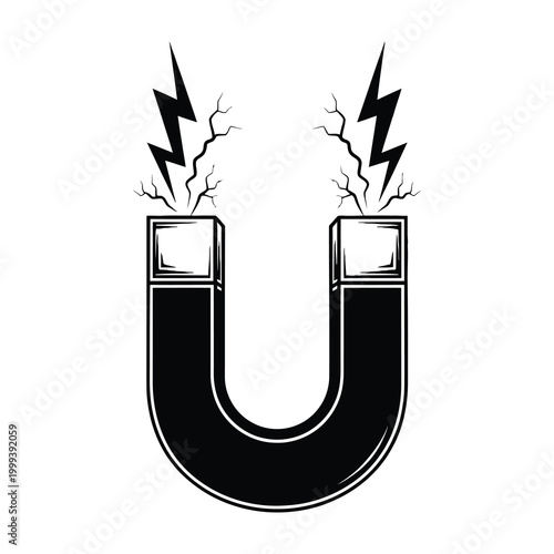 Electricity generated by horseshoe magnet