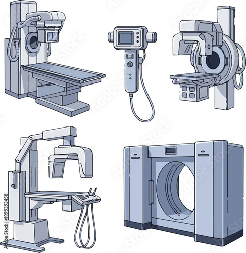 set of vintage cameras vector