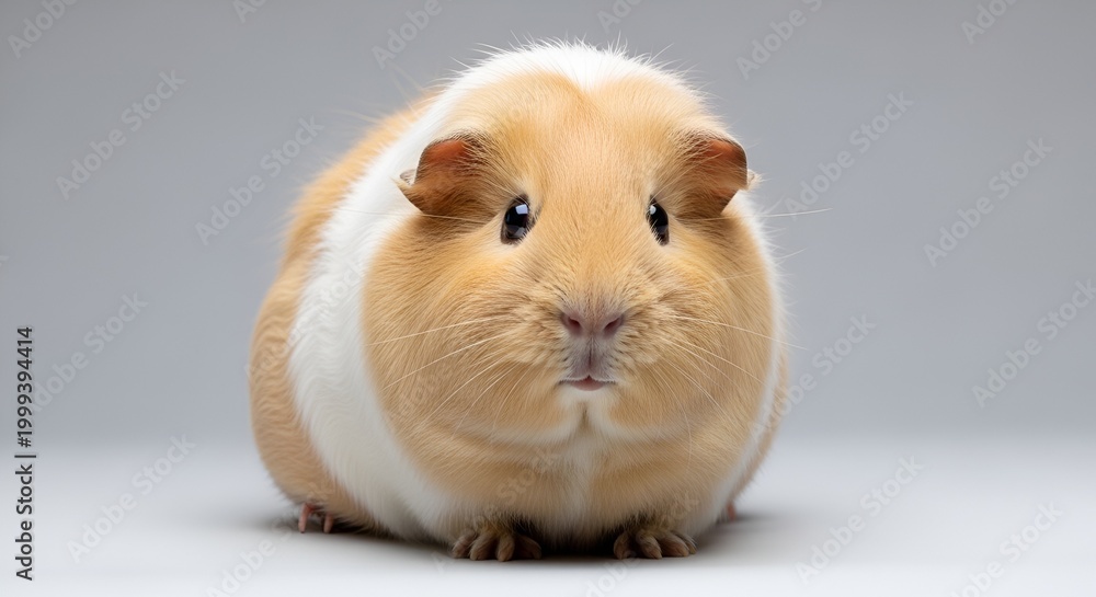 Fototapeta premium Adorable Guinea Pig Portrait, Cute Small Rodent Pet
