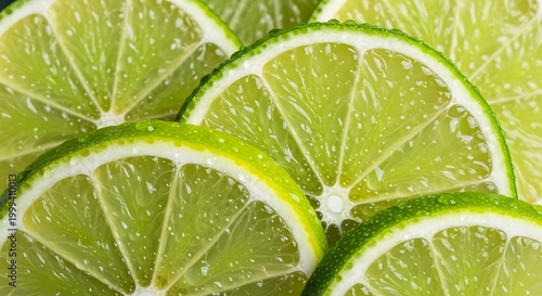 Refreshing Lime Slices - A Vibrant Citrus Delight.