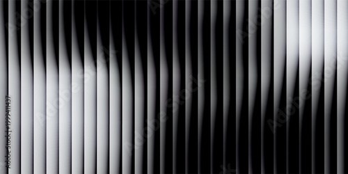 Vector ribbed glass texture background. Blue white grey purple ribbed glass. Mesh gradient. acrylic ribbed bath surface. Reeded glass background semitransparent overlay