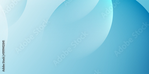 A light blue background with a smooth, gradient texture. The background features overlapping translucent circles in blue hues. Minimal abstract circles vector gradient background