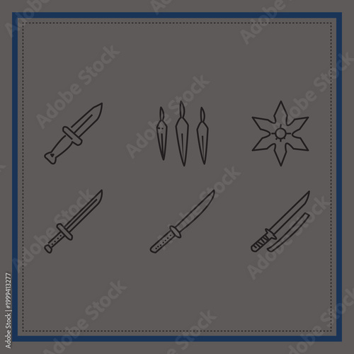 Martial Arts Gear Icons Set , Boxing Gloves, Karate Belt, Punching Bag, Helmet and Training Equipment Vector Collection