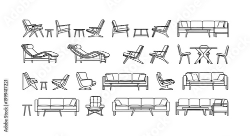 collection of minimalist furniture designs for modern interiors architectural cad blocks