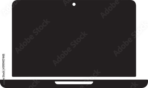 Black laptop computer