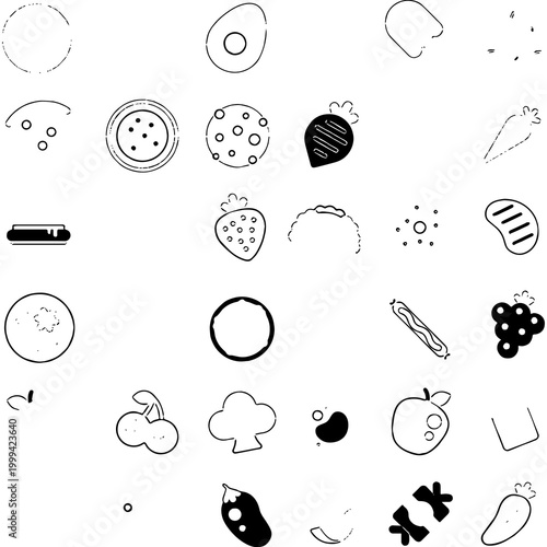 seamless pattern with funny faces