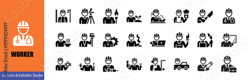 vector illustration of different working people