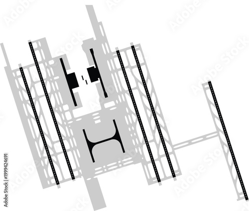 Photography Shanghai Pudong International Airport Map Diagram Blank China Shanghai PVG ZSPD