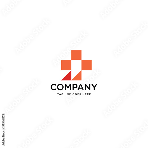 Modern Health Care Medical Logo - Modern Health Cross Symbol