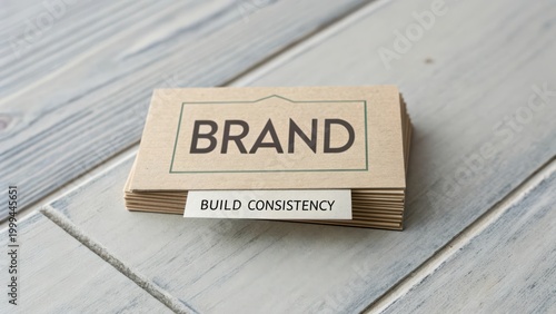 Business Card Stack for Brand Promotion and Consistency Strategy