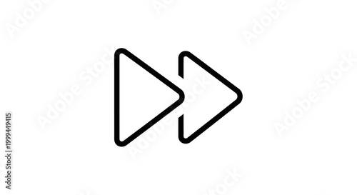 Free Download Fast Forward Play Button Icon, Next Track Symbol, Media Control Arrow - GFXLoad