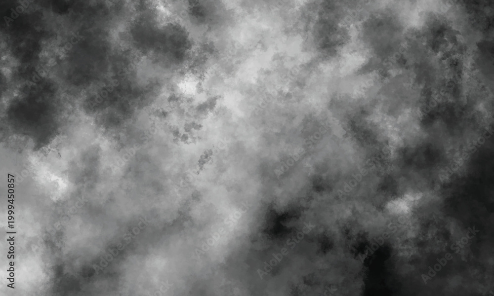 Fototapeta premium Dense fog creating a deep atmospheric effect