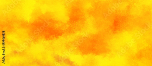 Abstract Yellow Orange colorful misty background. paint color exploding canvas. hand painted texture.	
