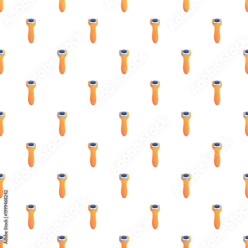 Electric shavers are repeating in a seamless pattern on a white background