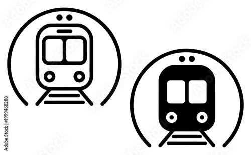 metro icon subway train transport symbol