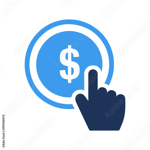 pay per click marketing icon set