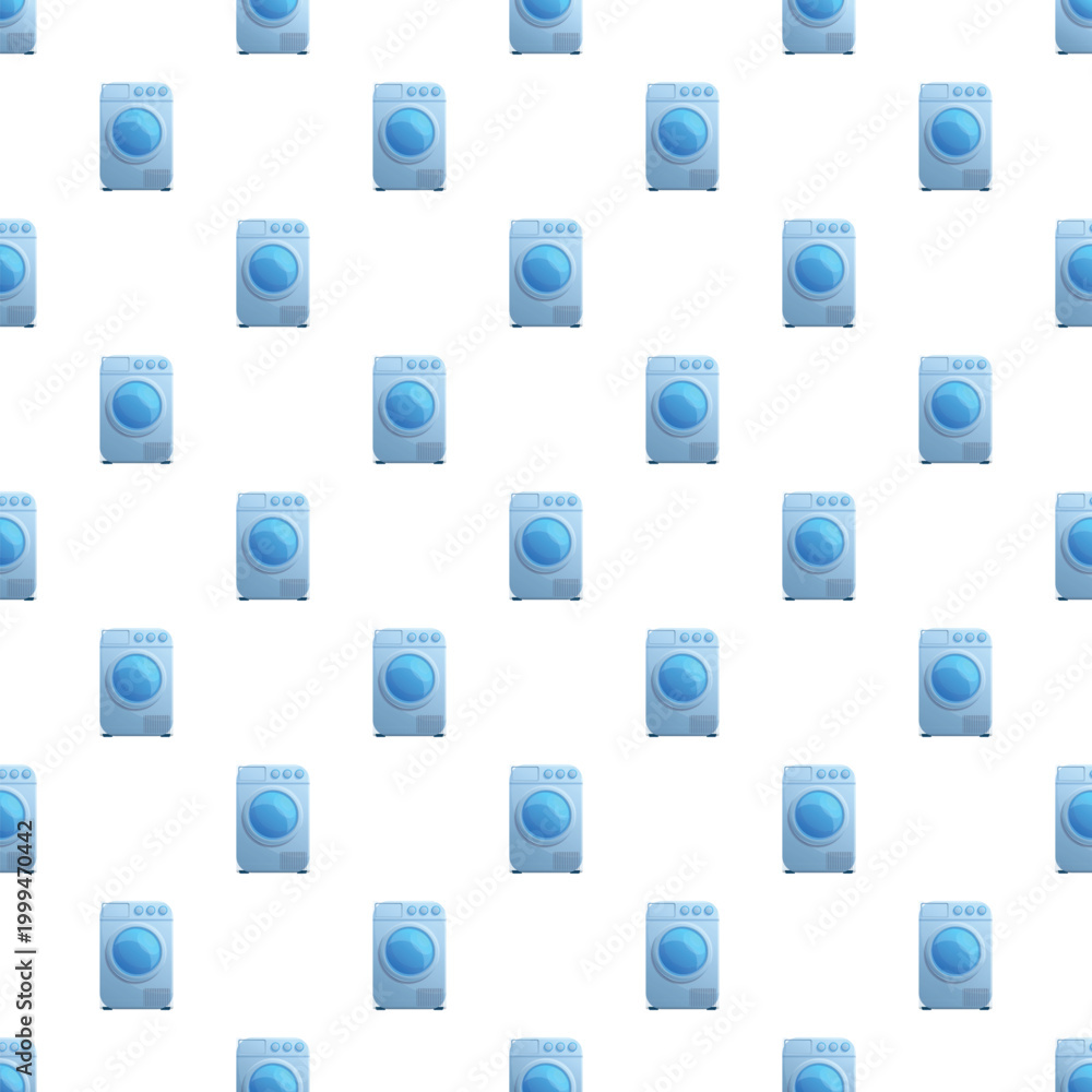 Naklejka premium Washing machine appliances creating a repeating pattern for household cleaning backgrounds