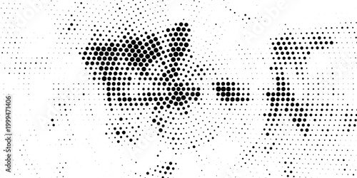 Radial halftone pattern of dots expanding from the center, creating a spotlight effect on a white background.