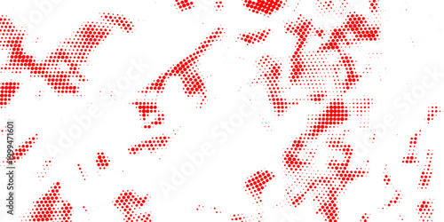 Radial halftone pattern of dots expanding from the center, creating a spotlight effect on a white background.