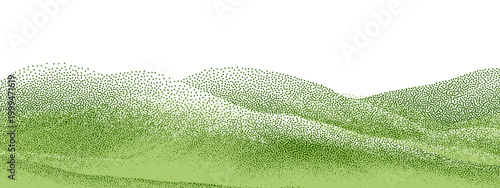 Abstract green field farmland background pattern illustration.