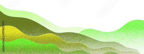 Abstract green field farmland background pattern illustration.