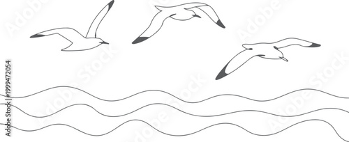 Black and white of abstract wavy lines and arrows in dynamic motion