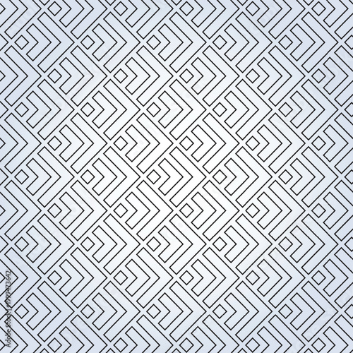 Seamless Geometric Interlocking Line Pattern