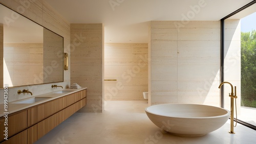 modern bathroom with white tiles