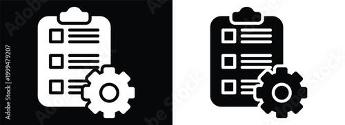 Delivery Management monochrome glyph style