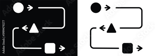 Workflow monochrome glyph style