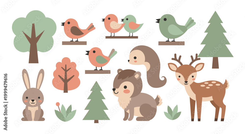 Fototapeta premium A charming bunny illustration conveys warmth and playfulness. Ideal for children's content, marketing materials, or adding a touch of whimsy to your p