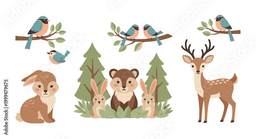 A charming cartoon bunny radiates warmth and happiness, perfect for children's projects, website graphics, or adding a touch of whimsy to your design.