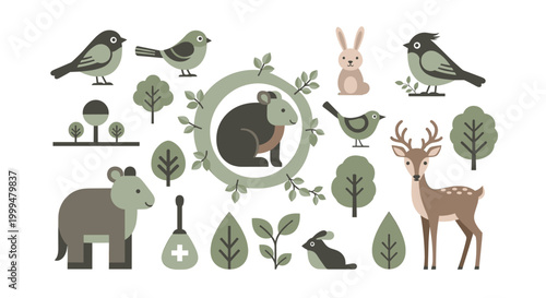 A modern and minimalist elephant illustration conveys strength and stability. Perfect for branding, website design, or adding a touch of whimsy to mar