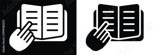 Evaluation monochrome glyph style