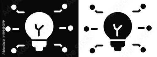 Idea monochrome glyph style