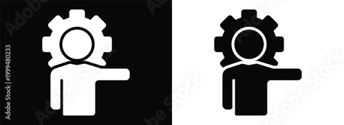 Manager monochrome glyph style