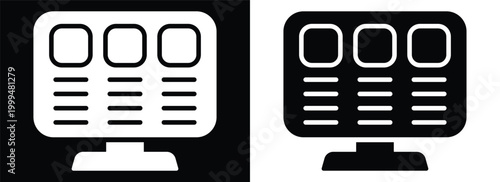 Data monochrome glyph style