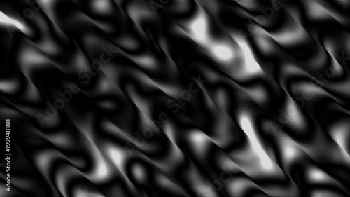 Animated monochrome background with wavy lines