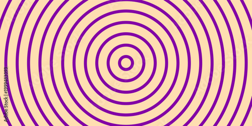 Illustration of purple and vanilla colored concentric circles