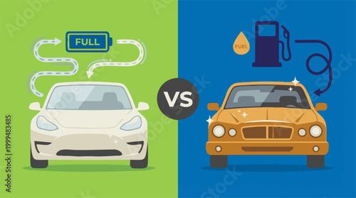 Electric vehicle versus gasoline car energy comparison
