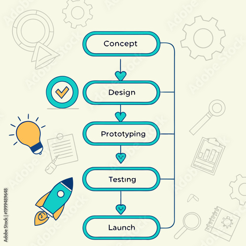 Product development process steps concept to launch prototyping