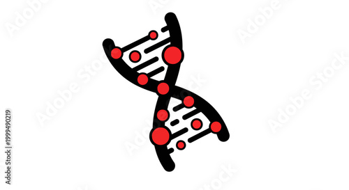 DNA Double Helix Structure Model.