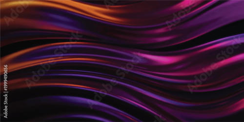 Smooth abstract flowing waves background with deep purple and pink gradient colors web design glow effect technology background abstract gradient futuristic colorful wallpaper