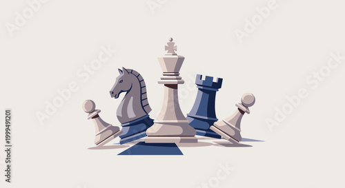 A game of chess with pieces arranged on a board indoors