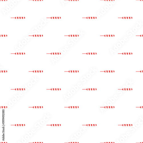 Red and white striped candy elements creating a repeating pattern