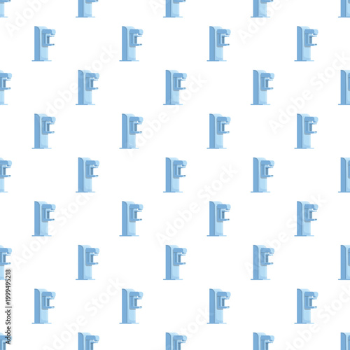 Dental x ray machine delivering diagnostic imaging for oral health examination pattern