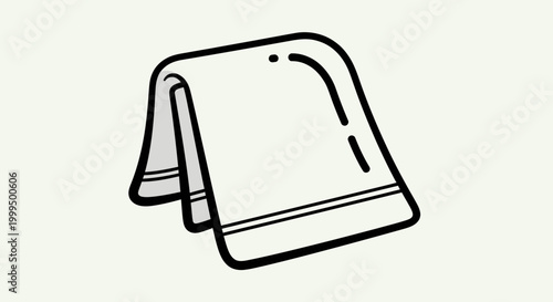 Folded Towel Stack, Clean Bathroom Textile, Fresh Spa Linen