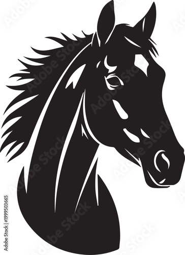 Hors head vector illustration