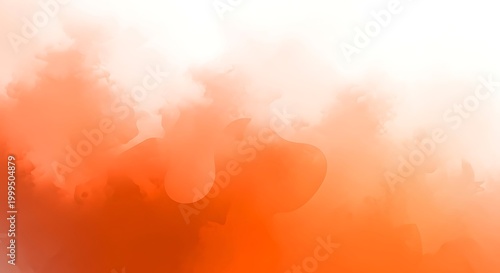 Abstract orange and white gradient background with pixelated texture and soft focus